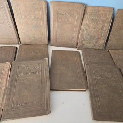 Antique “An Evening With…” Nutshell Library Book Series by B. Elsdon Cody – 12 Volumes, Early 1900s