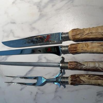 Anton Wingen Jr Solinger Germany Rostfrei Carving Set