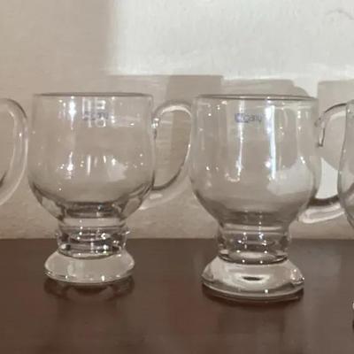 Toscany Irish Coffee Glass Mug – Vintage Footed Crystal-Style Design
