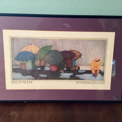 “Smile at the Rain” by Beth Hendrickson Logan – Framed Print

