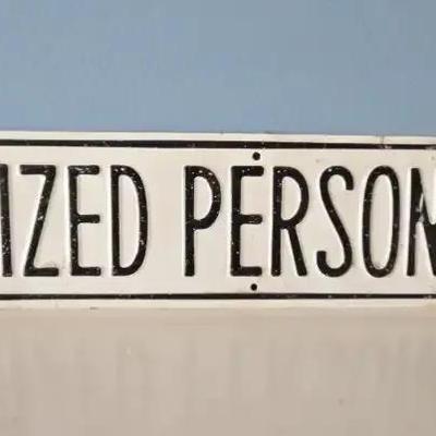 Authorized Personel Only Enamel Sign