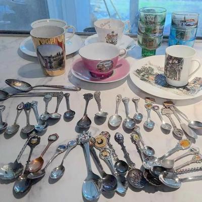 Souvenir Collectibles: Spoons, Cups, Shot Glasses 1950-1970