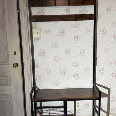 Wooden Metal Mud Bench 