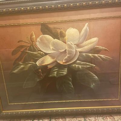 Signed Antique Magnolias 