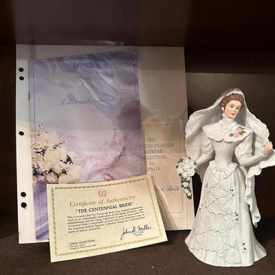 Lenox “The Centennial Bride” Figurine – American Fashion Collection w/ COA