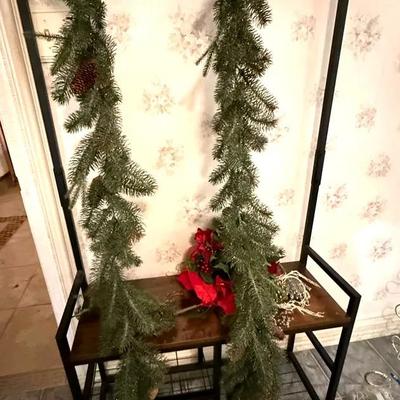 Christmas Garland 2 Strands And Picks 