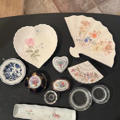 Collectible Limoge Trinket Boxes, Mikasa , Avon , Blue Danube , Paris And More