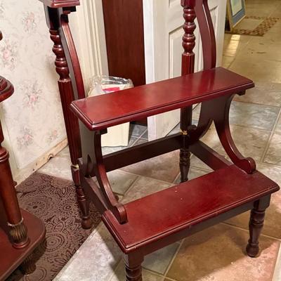 Mahogany Library Steps 