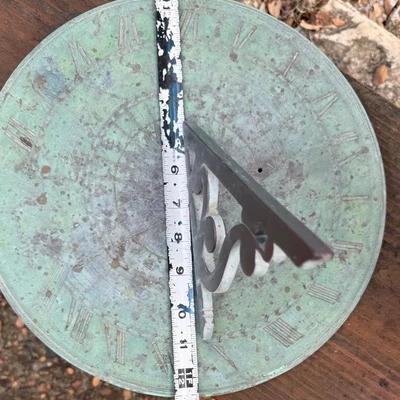 Virginia Metalcrafters Bronze Sundial – P. Glynn Design, 12” (1985)