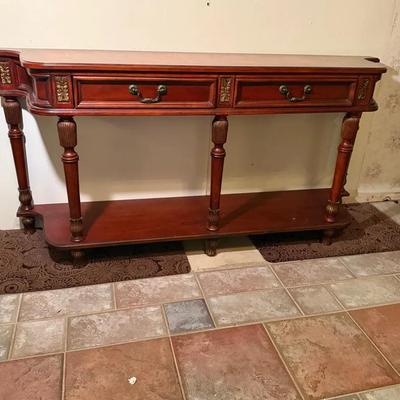 Mahogany Solid Console Table 