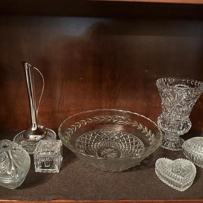 Crystal & Silver-Tone Decorative Collection