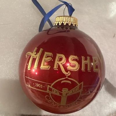 Hershey Centennial 1903–2003 Glass Christmas Ornament – Hand-Blown in Germany