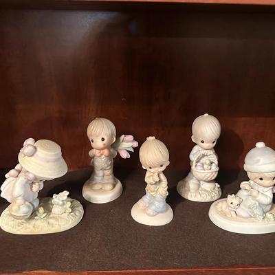 Precious Moments Figurine Collection – Set of 5 Spring & Friendship Themes