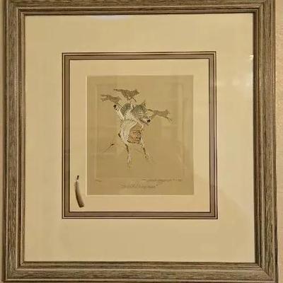 "Wolf Dreamer" Artist Signed Print And Numbered 24/60