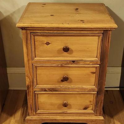 3 Drawer Tall Nightstand