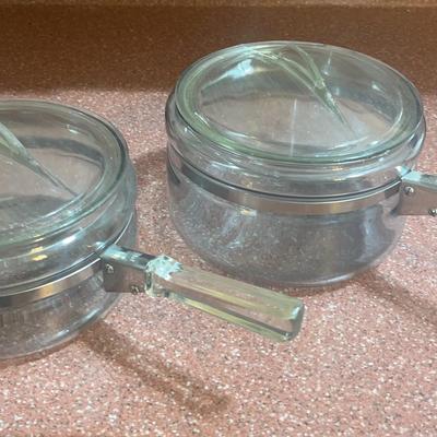 Vintage Pyrex Flameware Saucepans