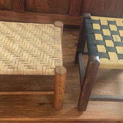 Vintage Woven Stools