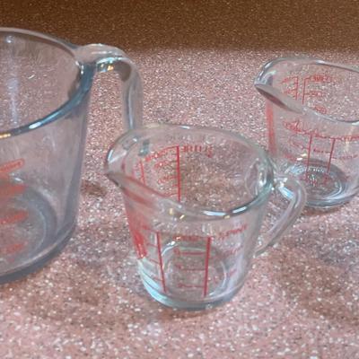 Anchor And Oven Basics Glass Measuring Cups