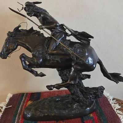 Large Fredrick Remminton Bronze Statue