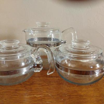 More Pyrex Coffee / Tea Pots - No Purculator Inserts