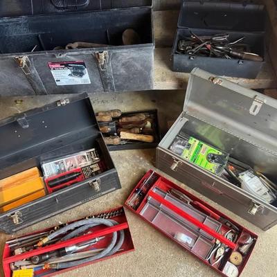 Four Tool Cases FULL Of Tools: Antique To Brand Spanking New