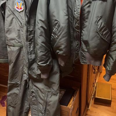 US Military Airforce Coveralls And Flight Jacket