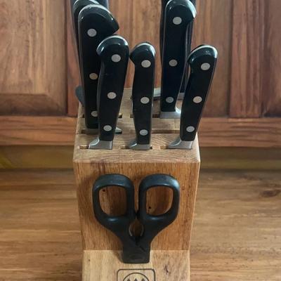 9 Piece Wüstof Trident Kitchen Knives