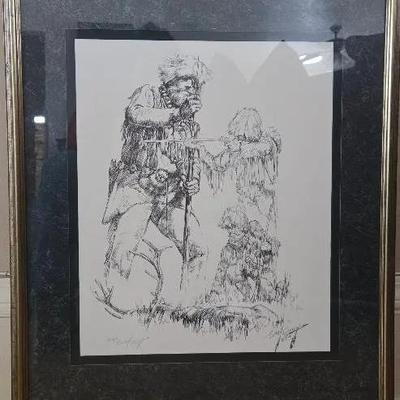 Signed and Numbered Print "When Game Was Plenty" By Carol Theroux