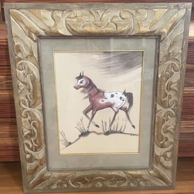 Original Painting "Appaloosa Horse" By K.E. Wilson