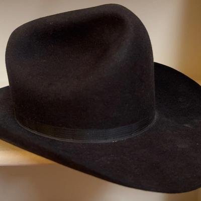 Lone Star Black Felt Cowboy Hat