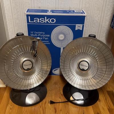 Lasko Fan and Two Heat Dish Heaters
