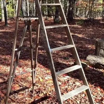 8-Foot Wooden Step Ladder