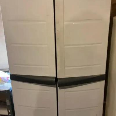 Tall Plastic Storage Cabinet