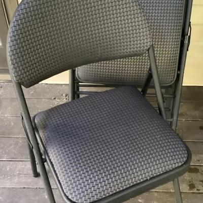 Set of 4 Cosco Black Folding Chairs