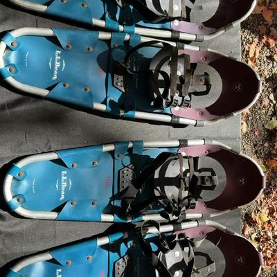 (4) LL Bean Tubbs Winter Walker Snowshoes