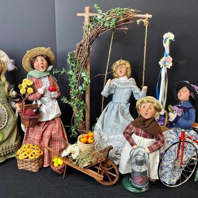 Byer’s choice Doll And Accessories  Tree Swing, Maypole, Bicycle And More