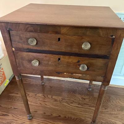 Antique 2-Drawer Sewing Stand