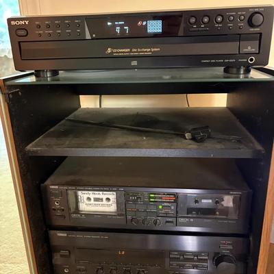 Yamaha Double Cassette Deck, Receiver, Sony 5 CD Ex-Change System