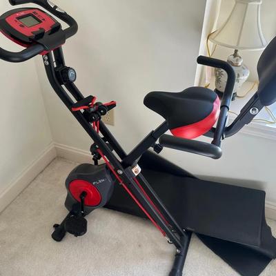 Yyfitt 3-in-1 Exercise Bike w/ Mat