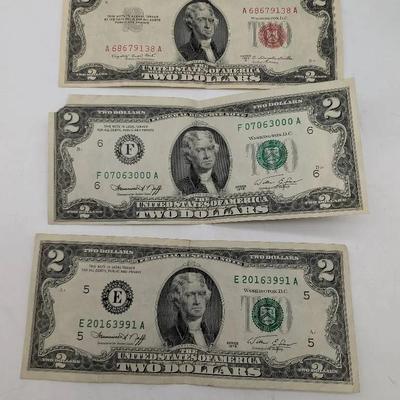 Three $2 Notes