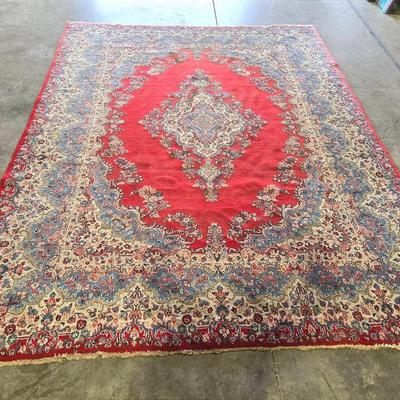 Handmade Vintage Wool Oriental Rug 140" × 109"