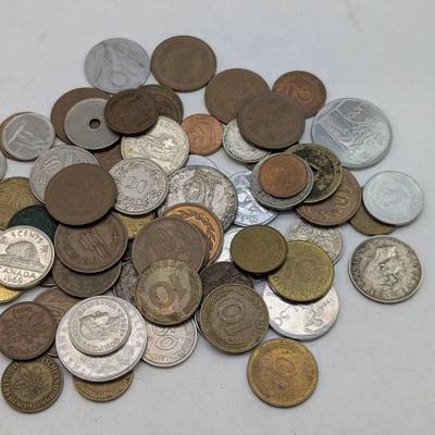 Group Of Foreign Coins....Some Silver