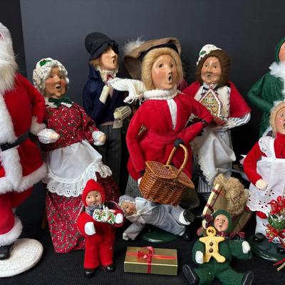 Byers’ Choice Carolers-Mr & Mrs Clause, Skater, Gingerbread Lady