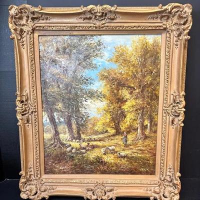 Impressionistic Oil On Canvas Signed Painting By Levin