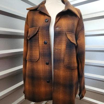 Pendleton Pure Wool Button Down Jacket, Size Medium