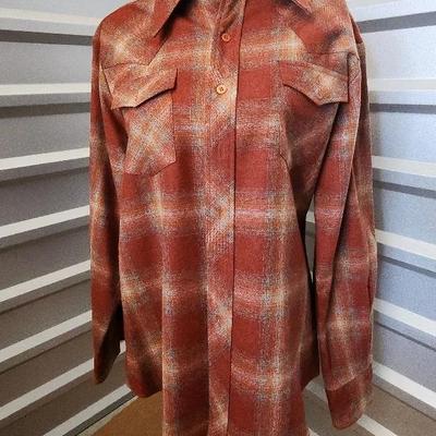 Kennington Ltd. California, Plaid Button Down Shirt, Size Large