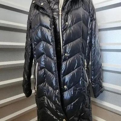 Calvin Klein Black Premium Down Puffer Coat, Size Large, Very Nice Winter Jacket