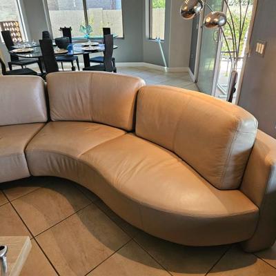 Beautiful Curved Sofa, one of a kind!