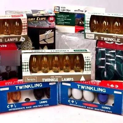 Clear Ice Lights, Bulbs, and Light Clips