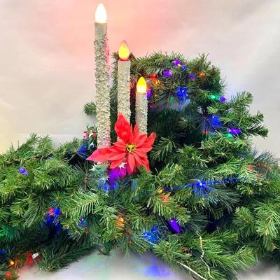 Vintage Christmas Candle Display
